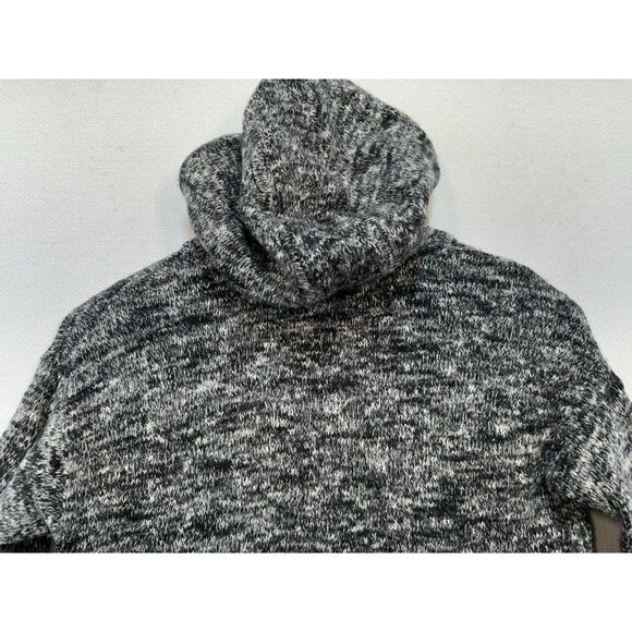 J.Crew Womens Hooded Sweater M Gray Merino Wool Blend Cozy - Picture 11 of 14